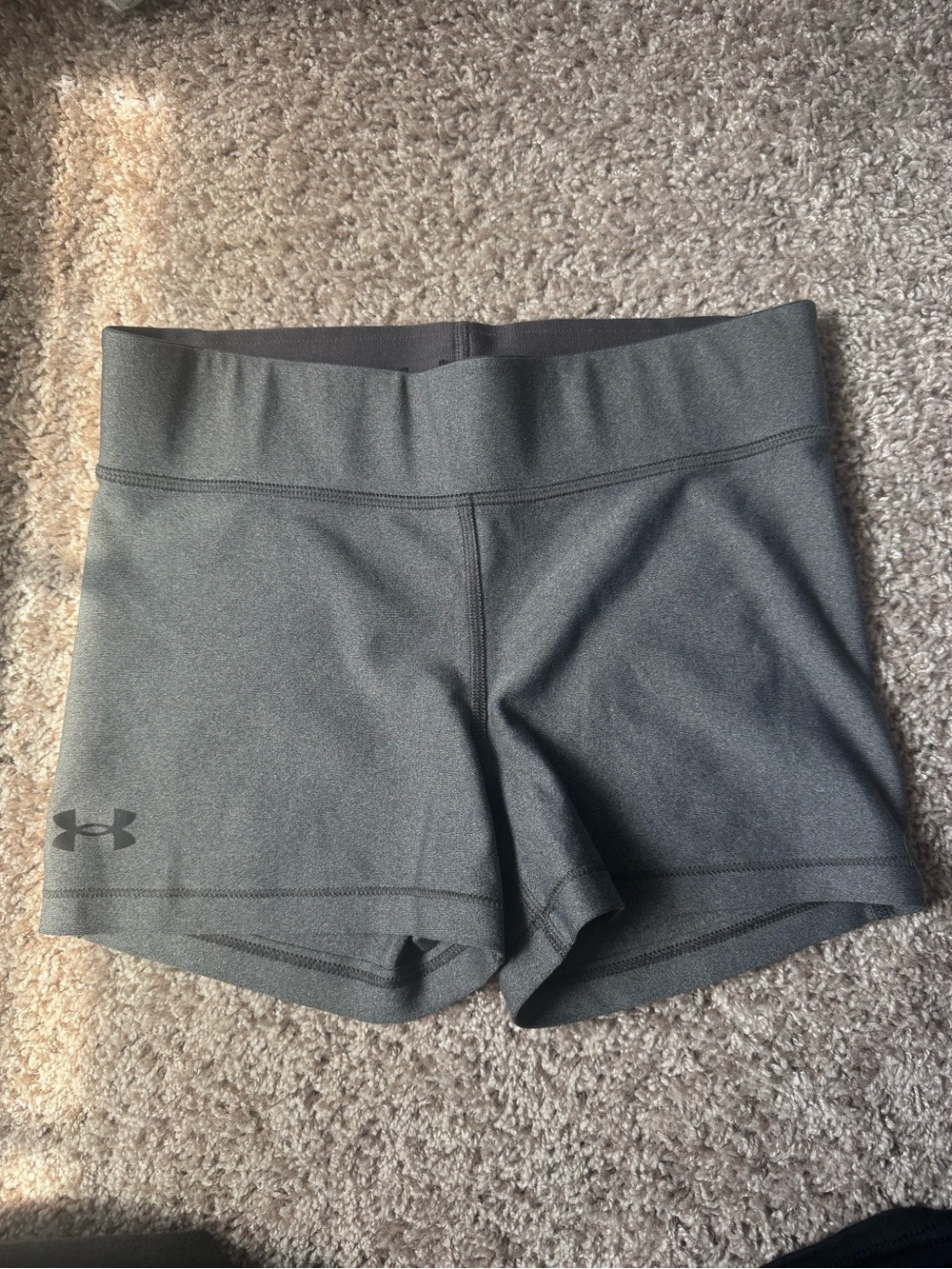 Under Armour Women's Dark Gray Athletic Compression Shorts